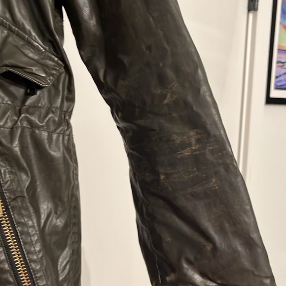 SAM. Hudson Waxed Jacket. Coyote Fur Trim Hood - Picture 4 of 8